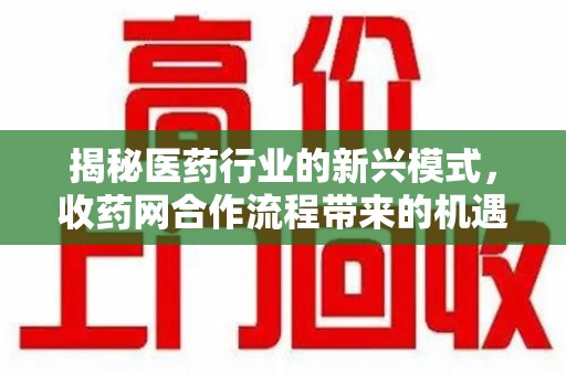 泰州揭秘医药行业的新兴模式，收药网合作流程带来的机遇与挑战